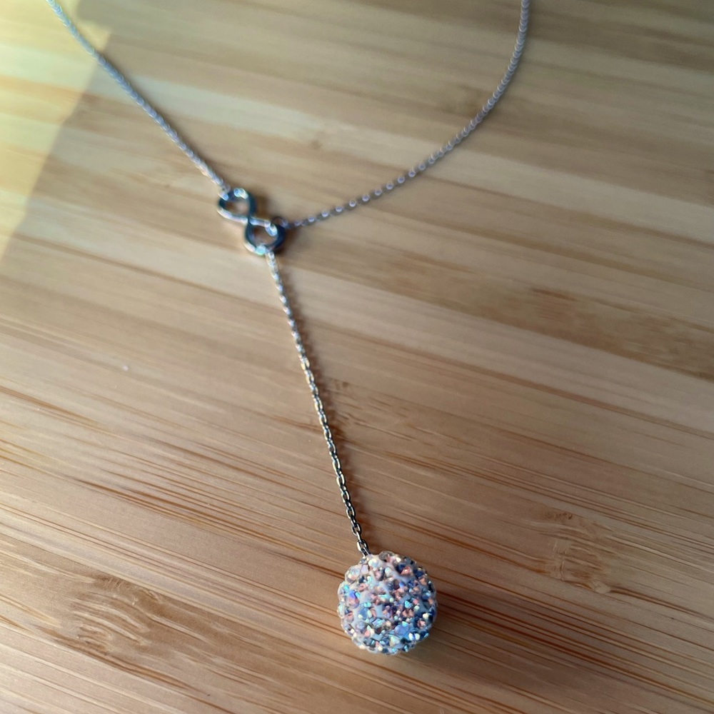 Silver Necklace with Pendant and Infinity Sign